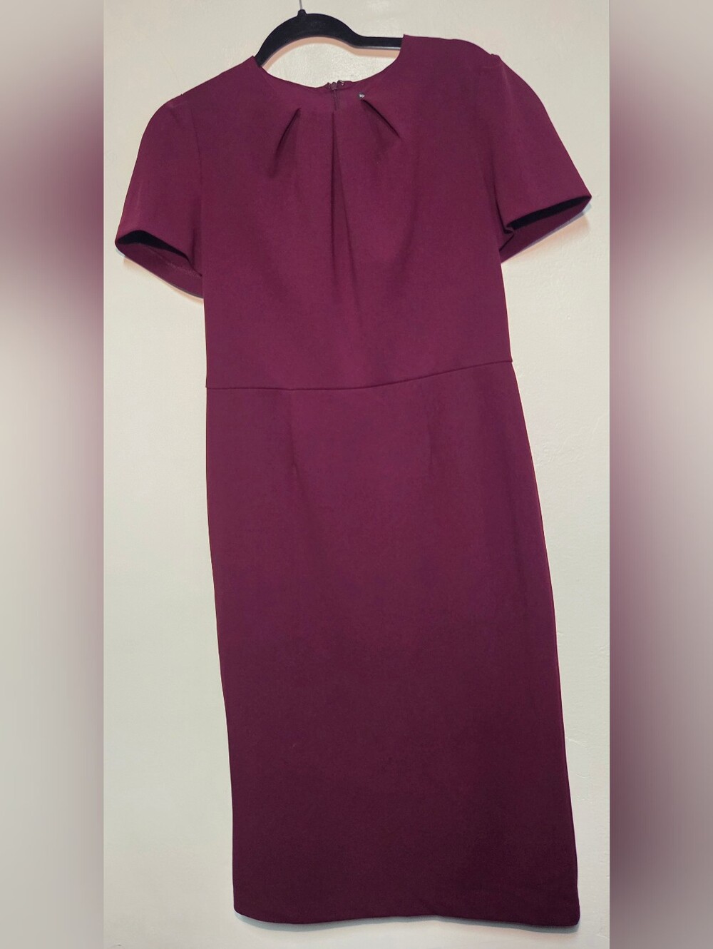 Maggy London Plum Midi Sheath Dress